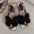 Hermes Oran sandals Fur Slippers HOS3533HH